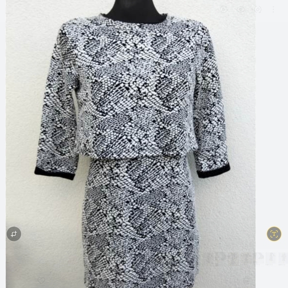 groggy by jbc Dresses & Skirts - Groggi By Jbc Chic Monochrome Long‎ Sleeve Dress